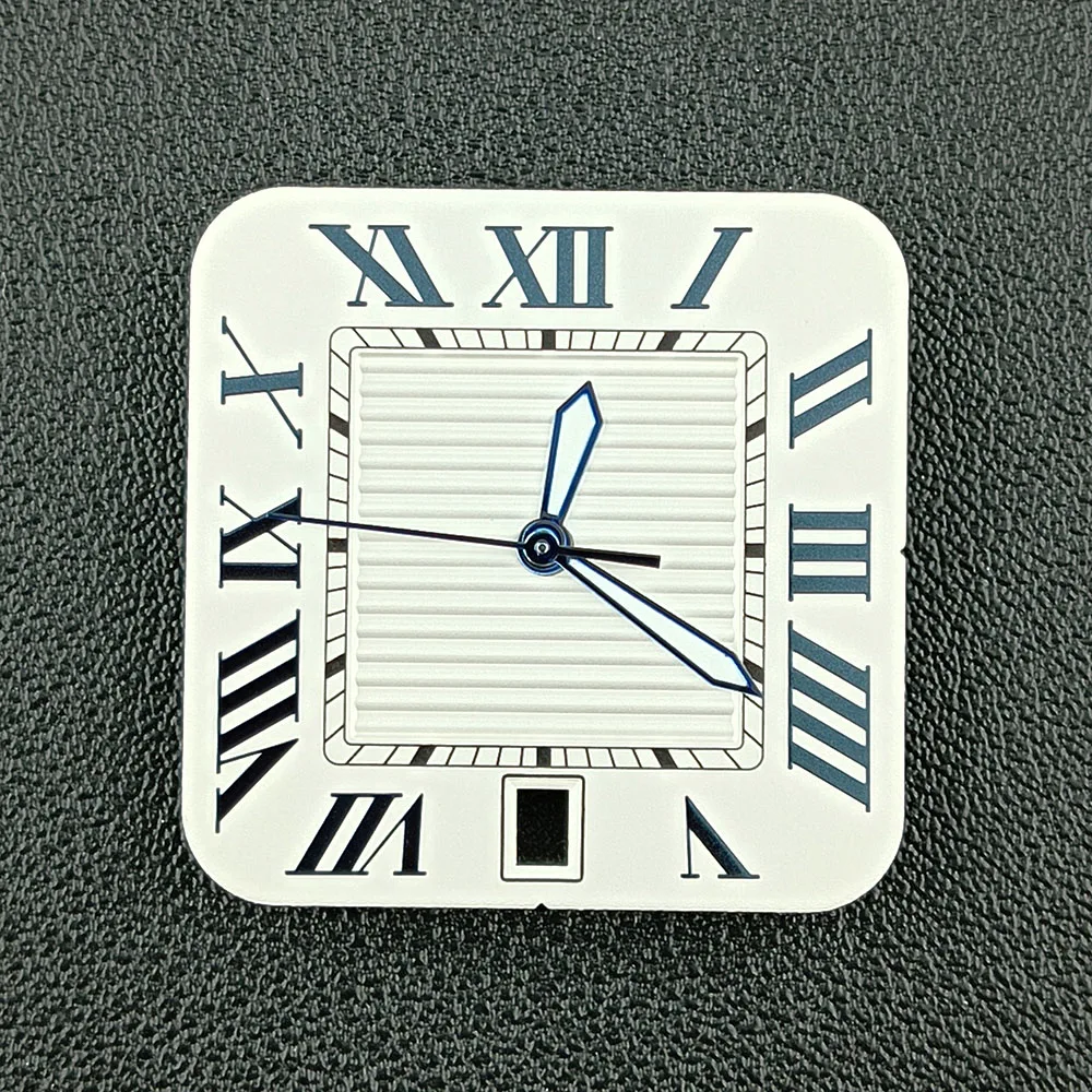 Мужские часы с квадратным циферблатом NH35, римский циферблат, подходят для аксессуаров для часов с механизмом NH35