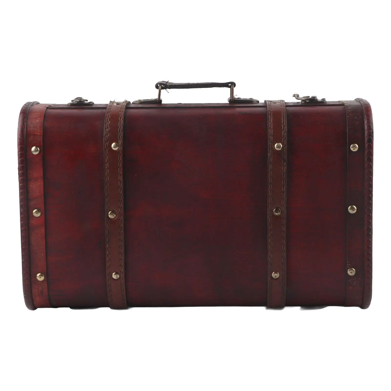 

Vintage Wooden Decorative Suitcase Photography Props Craft Decoration Wood Box Ornament