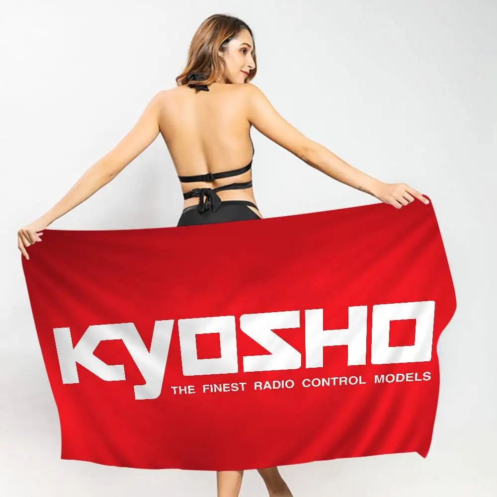 Kyosho Japan RC Logo Microfiber Printed Beach Towel Mountain Climbing Yoga Beach Swimming Running Absorbent Soft Towel