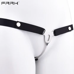 FRRK Feminizer Flying Tapered Chastity Belt for Male to Female Transformation Wish Man Flat Metal Cock Cage Device BDSM Sex Suit