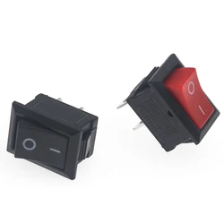 10pcs/Lot Kcd1 Copper feet 21*15 mm 2PIN Boat Rocker Switch SPST Snap-in ON/OFF Position Snap 6A/250V 21x15mm high quality