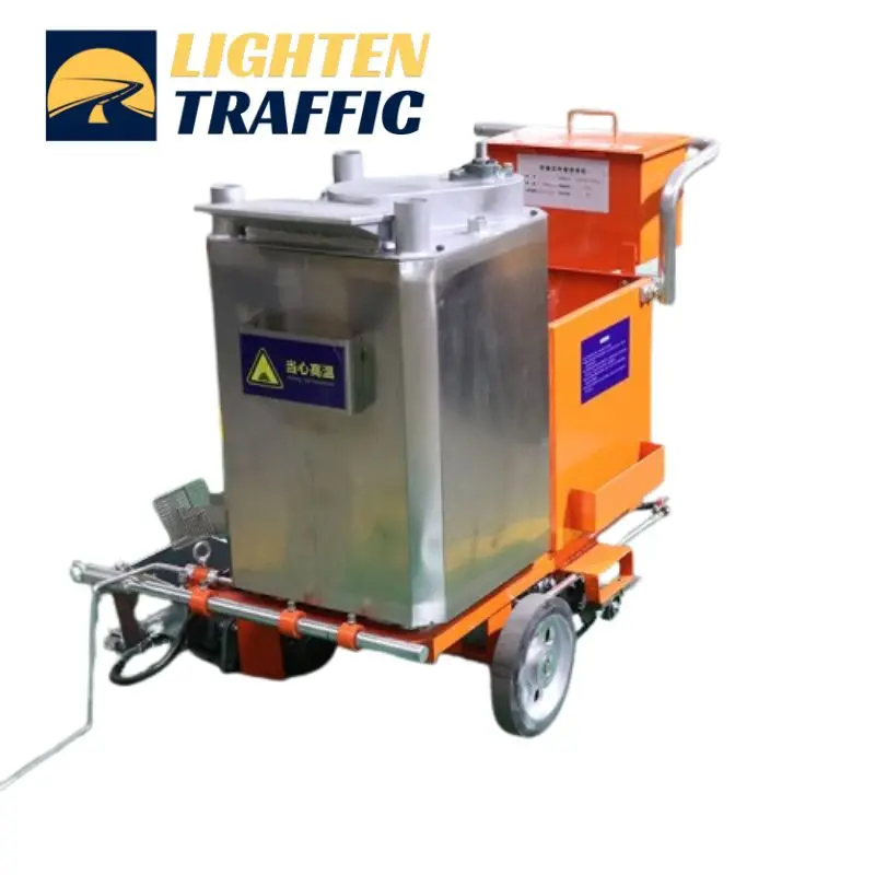 نظام الذوبان والعلامات المتكامل لحركة المرور الخفيفة، أداة وضع علامات على الطرق، آلة وضع علامات خط الطريق بالحرارة #3