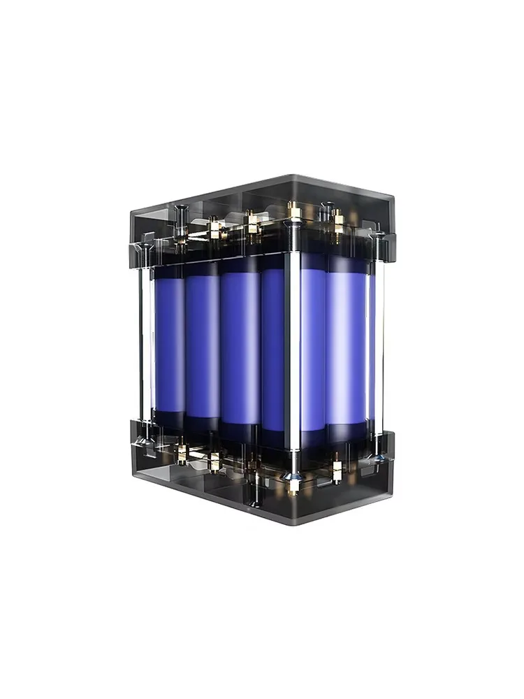 2s4p 1s8p 4s2p transparente emendável 21700/18650 caixa de bateria soldagem a ponto livre diy suporte de armazenamento de energia