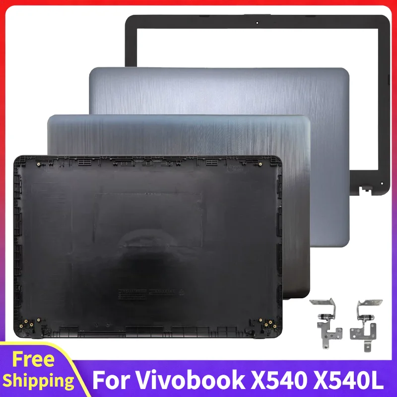 For Vivobook X540 X540L X540LA X540LJ X540S X540SA X540SC New Replace Screen Rear Lid Top Case Front Bezel Hinge LCD Back Cover