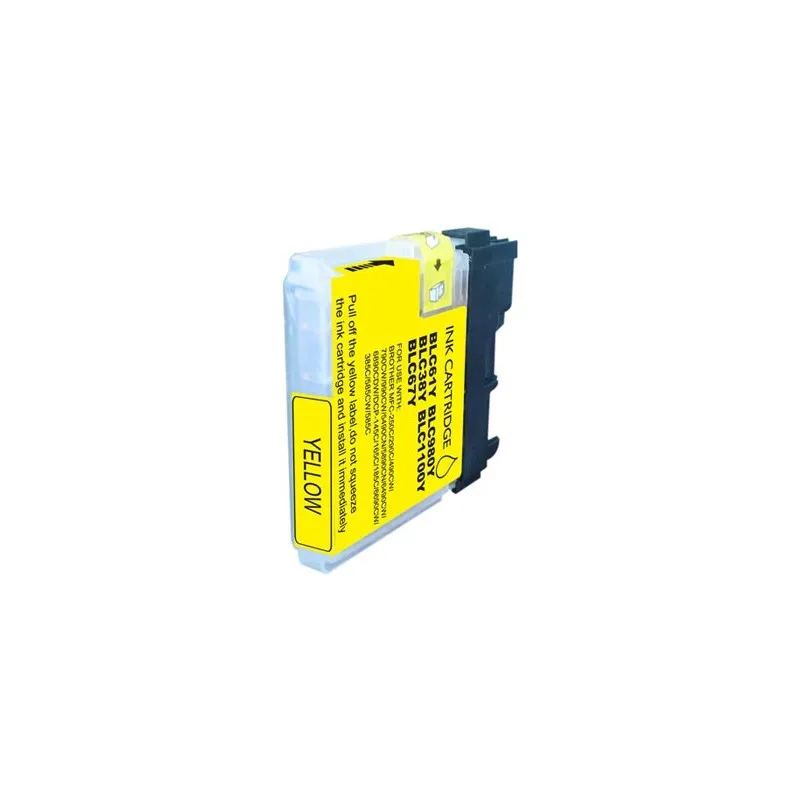 Alternative ink cartridge Brother yellow B1100Y - B980Y, replaces LC1100Y / LC980Y XBLC1100YC imprimirbien.com