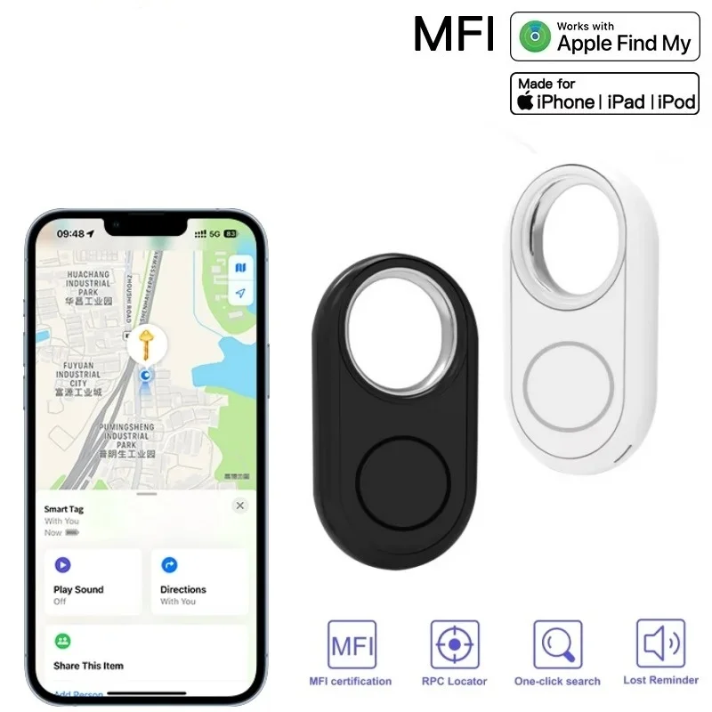 جهاز تعقب GPS الذكي بتقنية البلوتوث يعمل مع Apple Find My Anti Lose Reminder Device Smart Tag بديل لحماية خصوصية البطارية