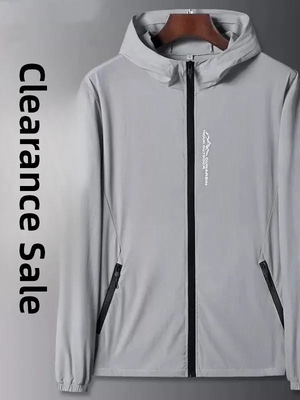 

2026 New Ice Silk Ultra-Thin Men's Sun Protection Clothing Fishing Jacket Breathable Lightweight UV Protection Outerwear