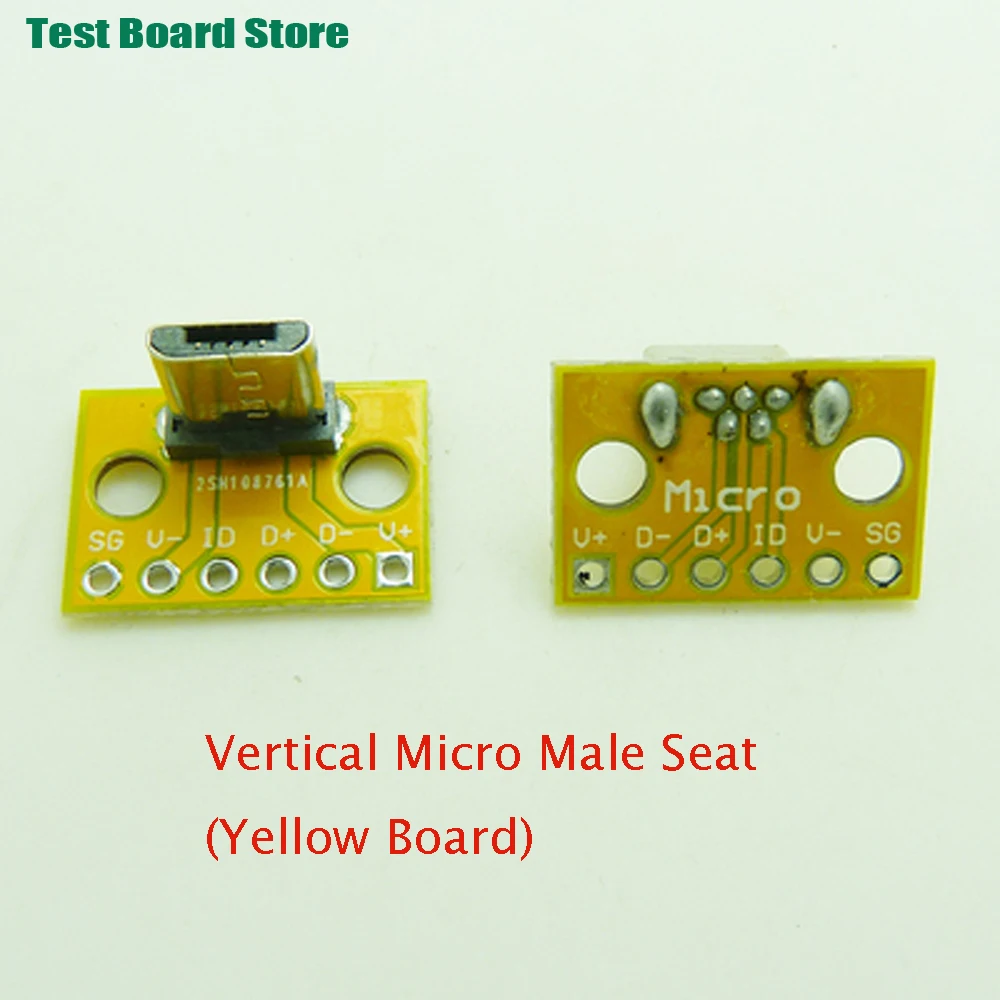 TestBoard 1PcVertical 3.0 USB connettore per saldatura maschio Micro femmina MINI 8P femmina TYPE-C testa dati di ricarica maschio e femmina 2P/4P