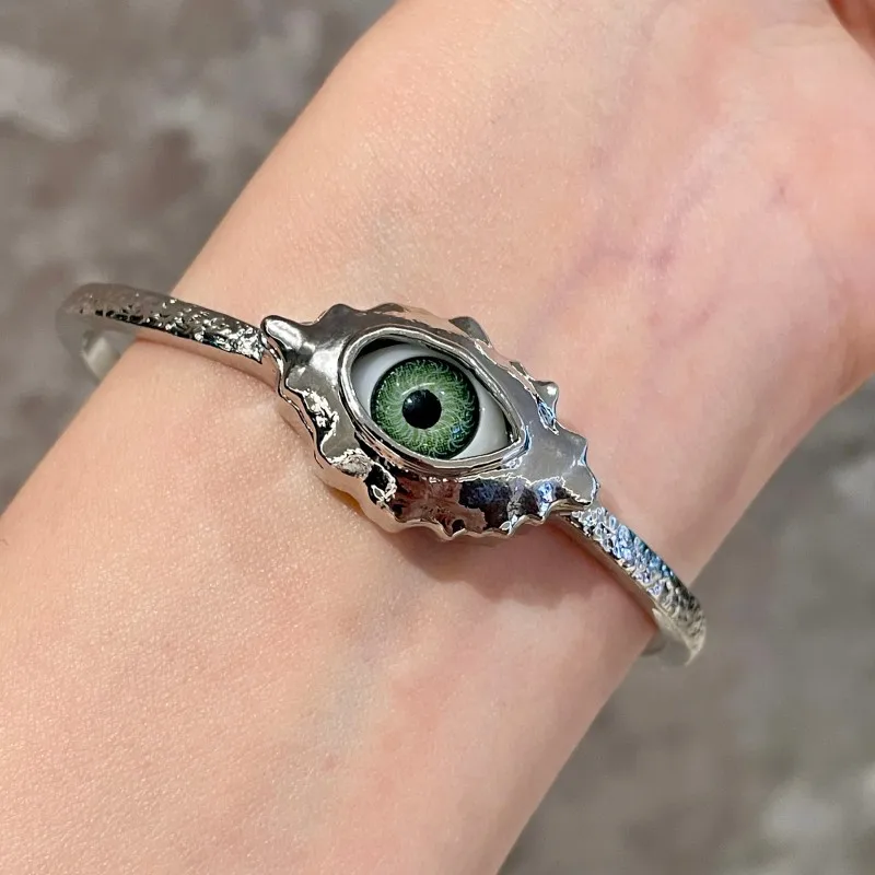 NISHIZAWA أساور مجوهرات Hyperbole العين خمر أساور بسيطة للنساء موضة قصر نمط سهلة مباراة Pulseras Mujer