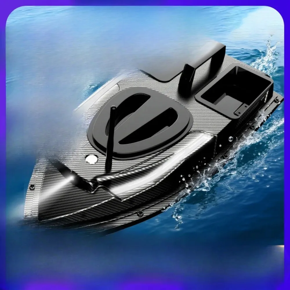 2.4G remote control boat 500 meters remote control GPS positioning double compartment silent nesting hook one-click return