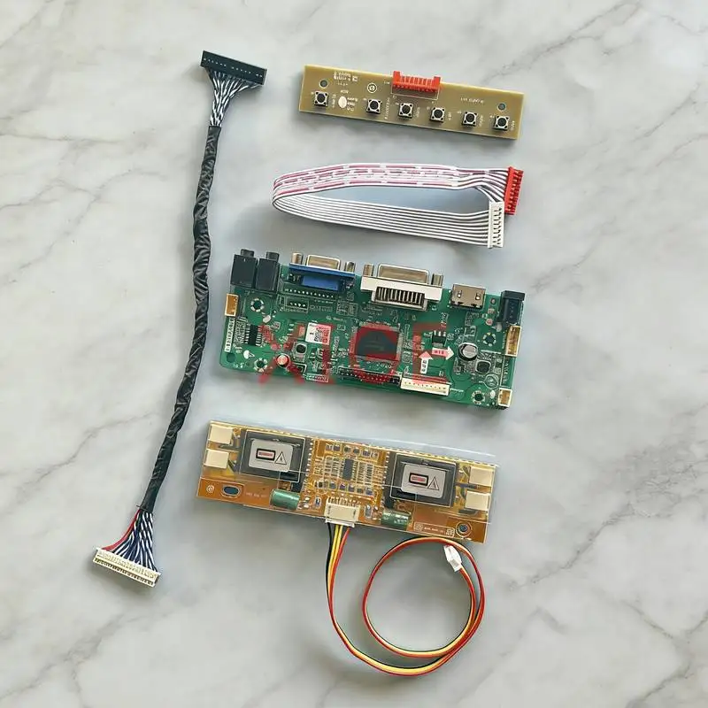 

For HT170EX1 M170MNE1 HT170E01 HSD170ME13 Matrix Controller Drive Board Kit 4-CCFL 1280x1024 1280*1024 HDMI+DVI+VGA LVDS 30-Pins