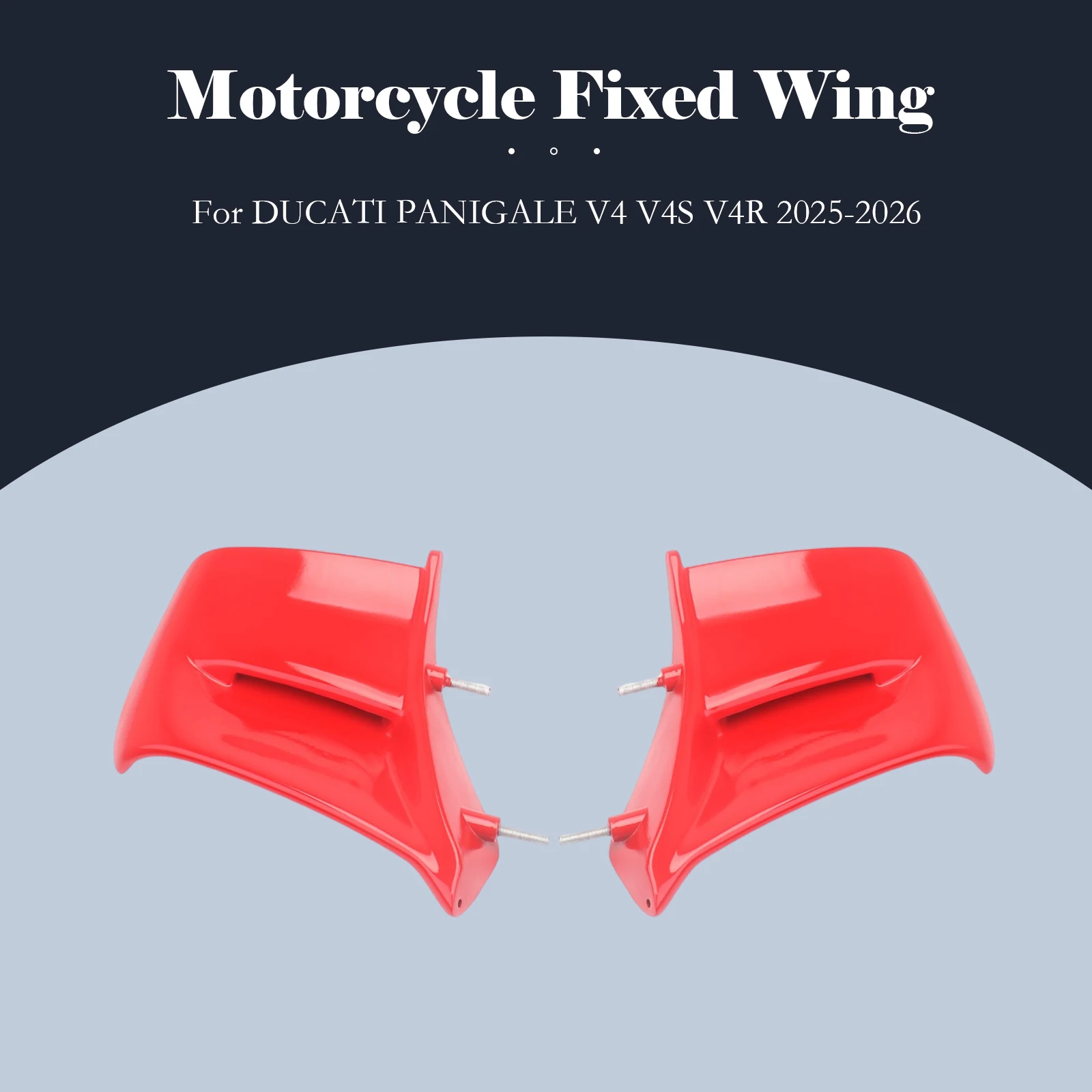 

Motorcycle V4 V4S V4R ABS carbon Winglets Spoiler For Ducati Panigale V4S V4R 2025 2026 Panels Fixed Wing Accessories
