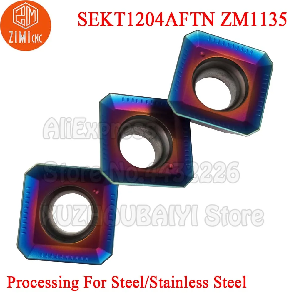フライス盤用CNCフライス加工,10個,sekt1204aftn sekt1204 aftn zm1135 sekt 1204
