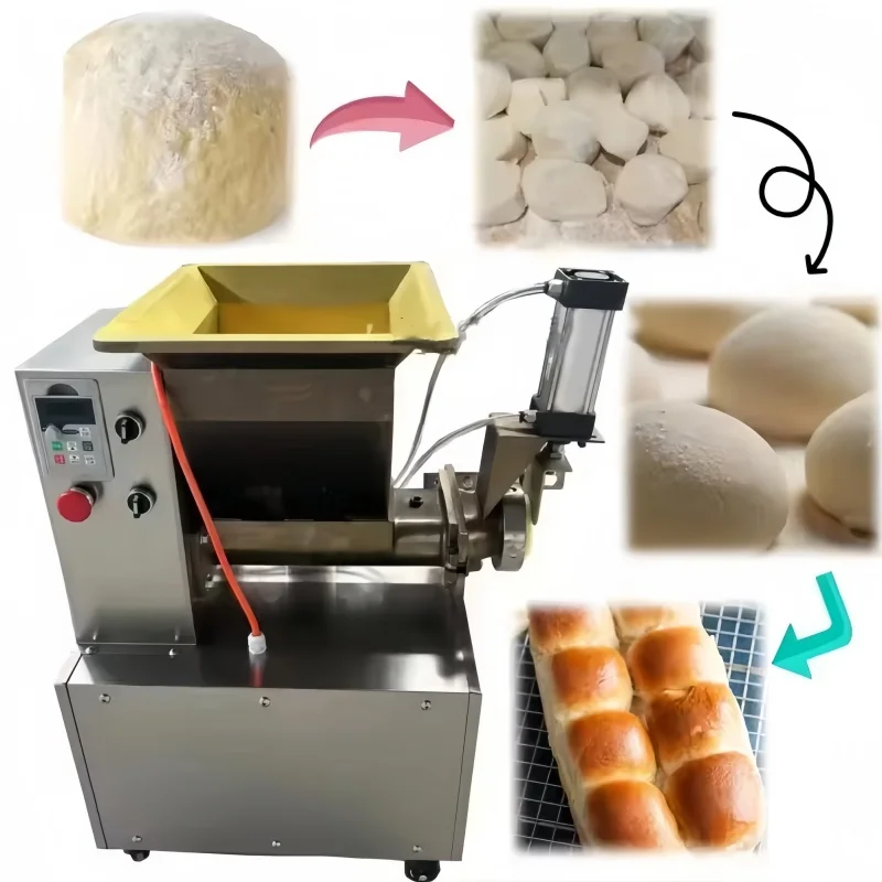 6000 pz/h Macchina per fare palline di pasta Macchina da taglio per estrusore di pasta Macchina per divisori di pasta per pizza Pane Biscotti Barra proteica