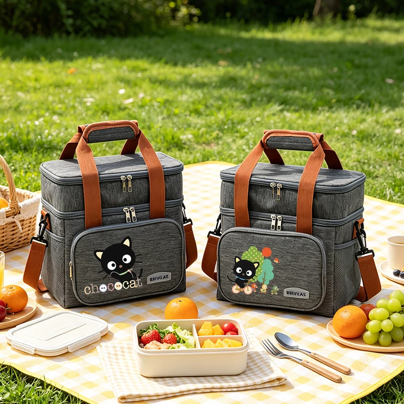

Sanrio Chococat Lunch Bag Boy Girl Insulation Bento Pack Cartoon Cute Thermal Food Bag Meal Pack Ice Pack Student Bento Handbag
