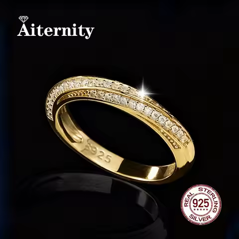 Moissanite And Zircon Unisex Rings 100% Real S925 Silver Ring For Men and Women Luxury Brilliant D VVS1