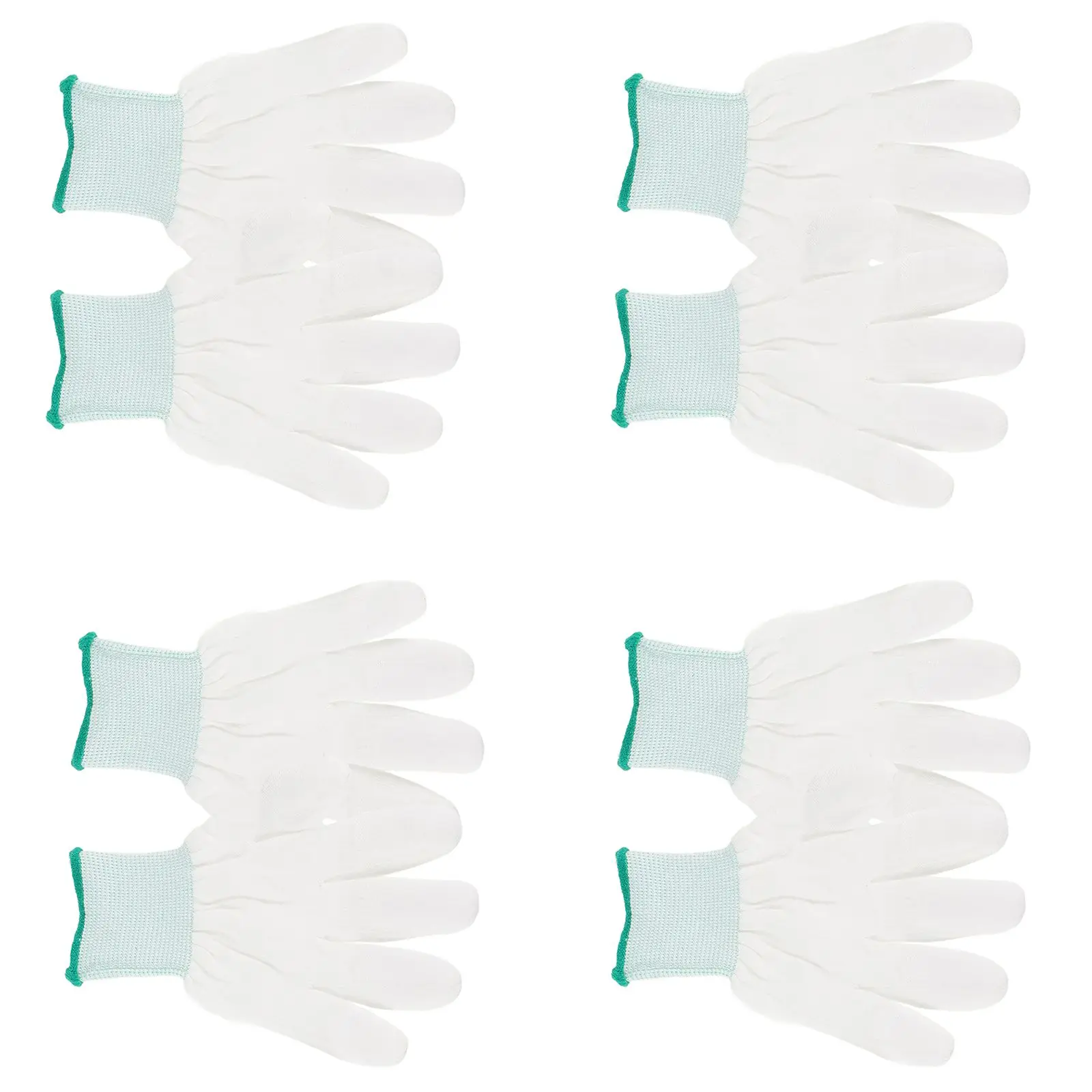 12 Pairs Black PU Coated Palms Gloves Comfortable Waterproof Anti ligation Breathable Quilting Sewing Static Protection