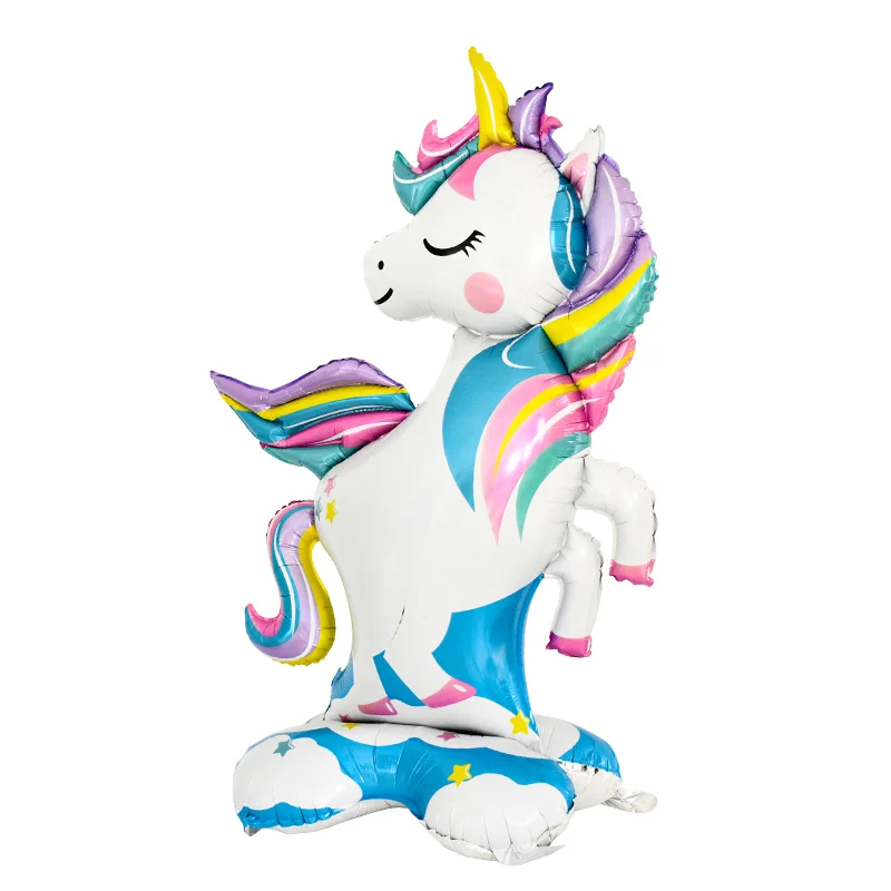 Large Rainbow Unicorn Helium Balloons Foil Balloons Unicorn Theme Wedding Birthday Girl Boy Baby Shower Party Decoration