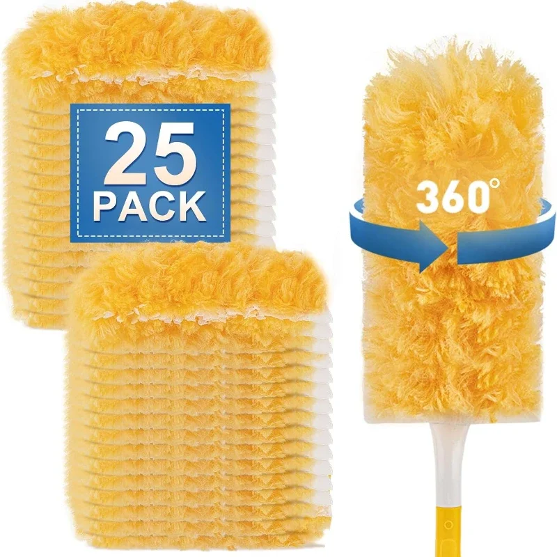 

Heavy Duty Duster Refills Kit for Cleaning Dusting Furniture Multi Surface 360 Feather Duster(Handle is Not Included)