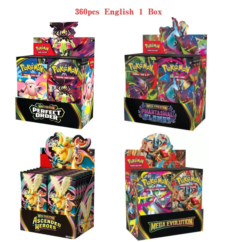 

360 Cartas Pokémon Scarlet & Violet Prismatic Evolutions, Caixa de Cartas Pokémon em Inglês, Booster Battle 151 Ultra Prism