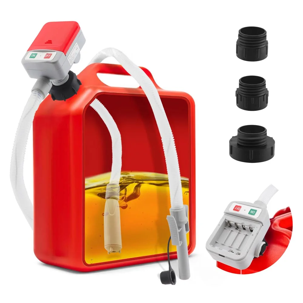 Portable Horizontal Electric Oil Pump Waterproof Auto-Stop Triple Conversion Interface for Non-corrosive Liquids