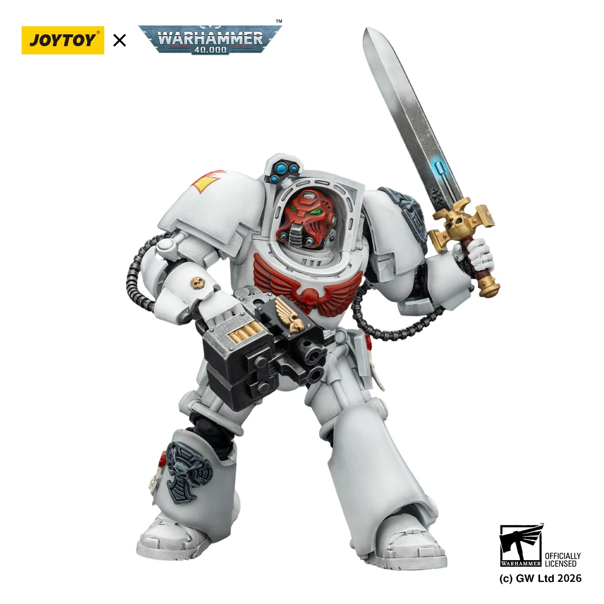 JOYTOY Warhammer 40,000 1/18 Action Figure White Scars Terminator 1 Anime Military Model