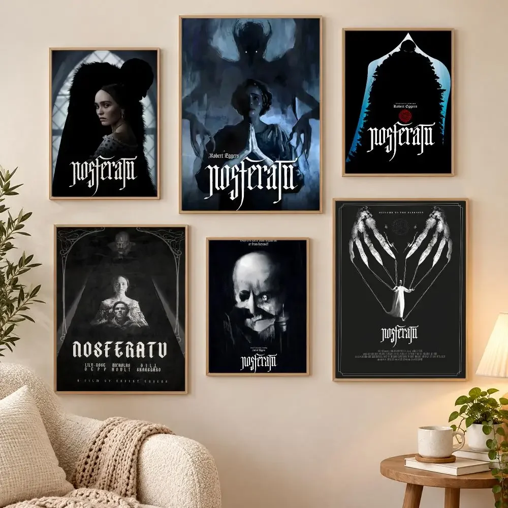 terror clasica Nosferatu Poster Waterproof HD Modern Peel And Stick Wall Decor Living Room Dorm Garage