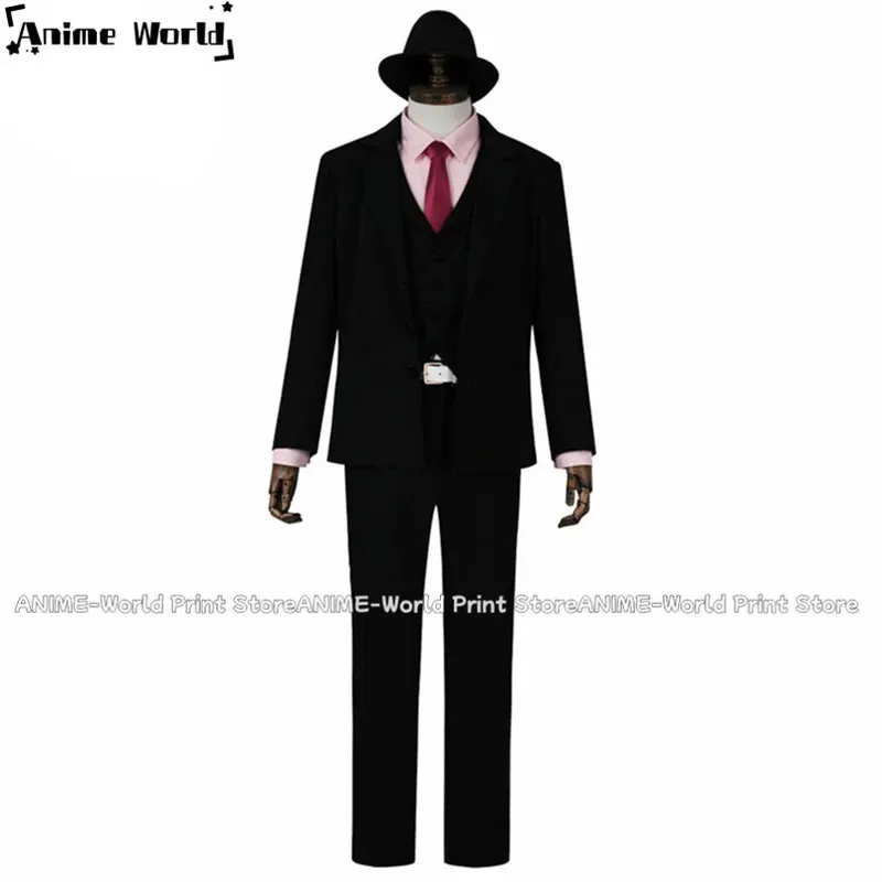 

《Custom Size》Detective Philip Shotaro Hidari Cospaly Costume Black Suit Pantsx;3,v'6.f;9,