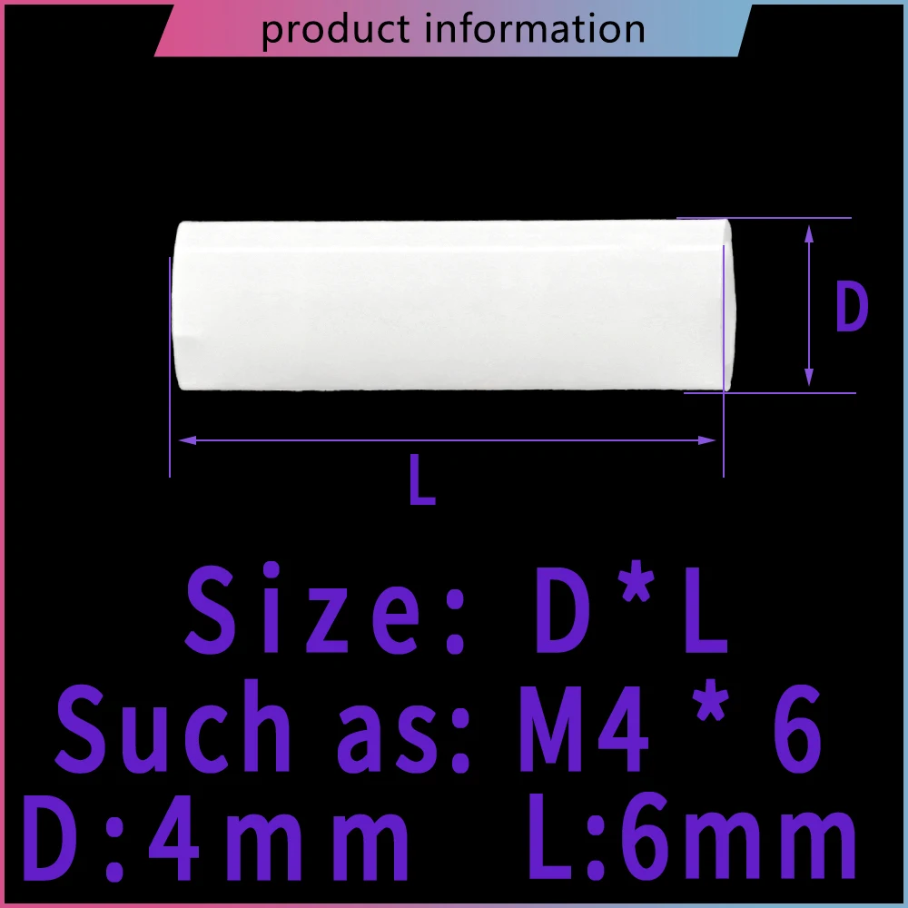 M4 M5 White LED Spacer 2/3/4/5/6/8/10/12/13/15/16/18/20/25mm Nylon Isolation Column Led Light Tube Lamp Base Support Standoffs