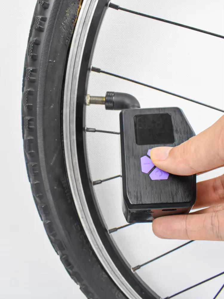 

120PSI крошечный насос перезаряжаемый электрический велосипедный воздушный насос мини-велосипедный насос для шин автоматическая остановка с клапаном Presta и Schrader