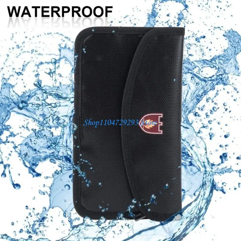 Water Resistant Safe Pouches Fireproof Bag Small Document Bag Envelope Cash Storage Bag for Safe Storage