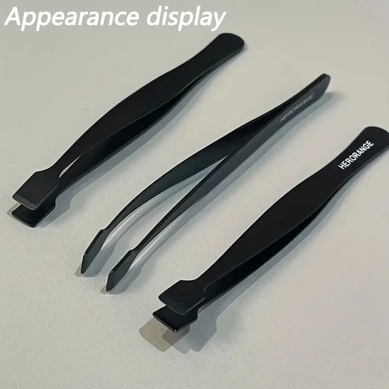 2개입 속눈썹 집게 세트 속눈썹 집게 클립 뾰족한 평평한 클립 속눈썹 접착용품 하부 속눈썹 어플리케이터 휴대용 메이크업 클램프