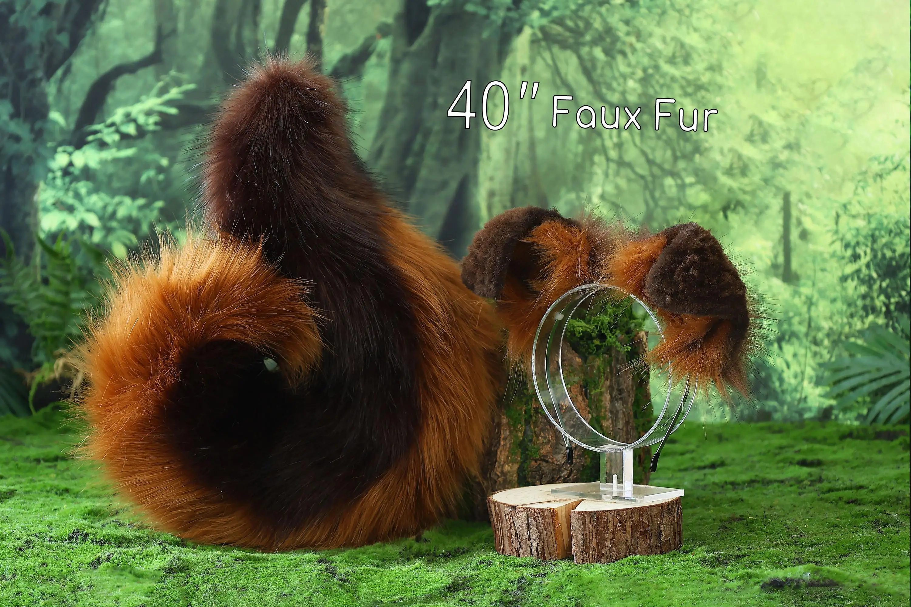 Handmade Shepherd Ears and Tail Set Dog Tail Animal Cosplay Pet Play Puppy Ears and Tail Set Puppy Animal Ears Gift 2