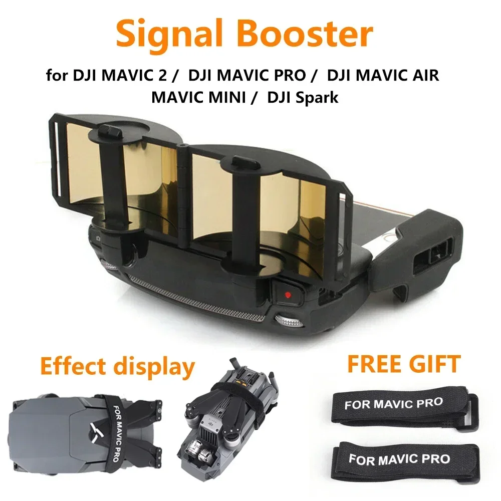 Remote Controller Signal Booster for DJI MAIVC Mini /  2 / PRO /AIR / Spark Drone Antenna Amplifier Extender Accessories