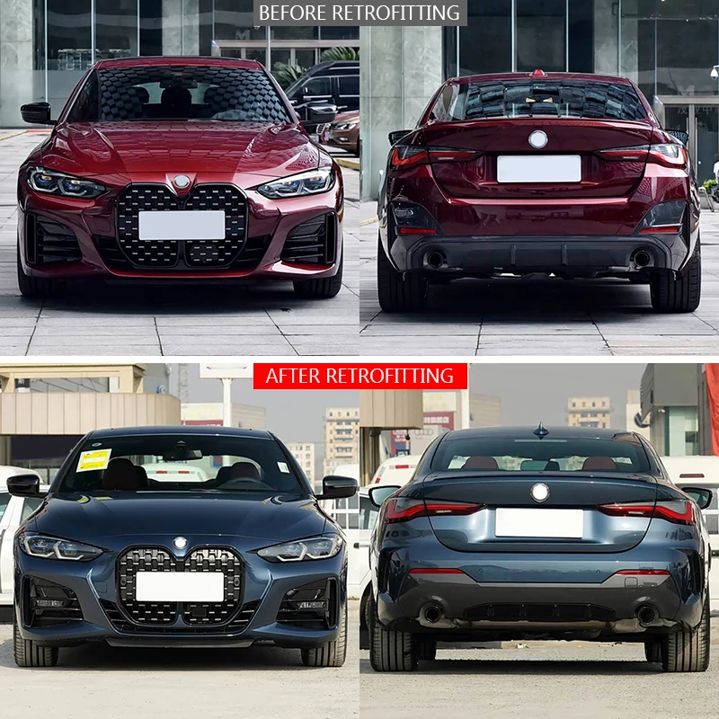 Classic Car Restomod Body Kits2020-2023 Car Modification Upgrade MT Front Bumper Bumper Body Kit Large Surround Accessories 4 S