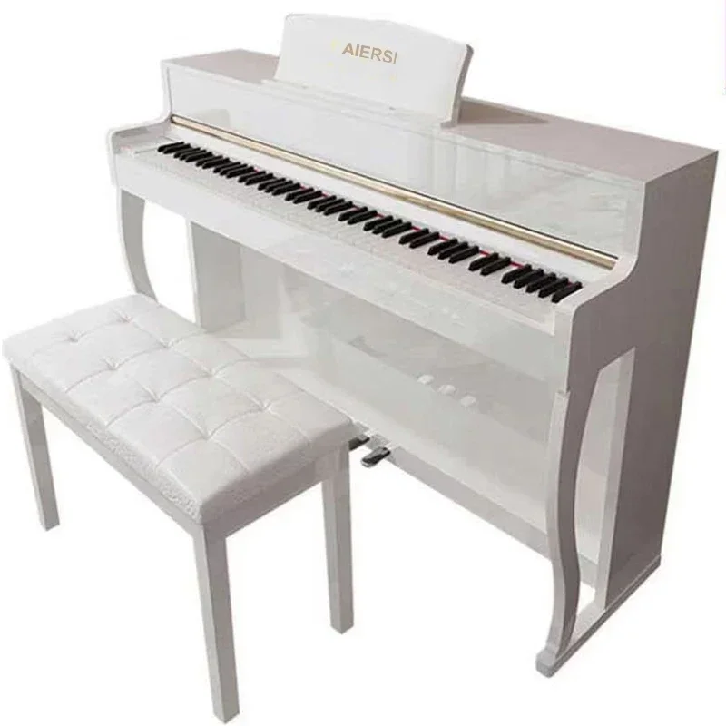 Piano Digital vertical de diseño profesional, 88 martillo de acción, efecto de sonido superpuesto, conector USB, órgano electrónico personalizado