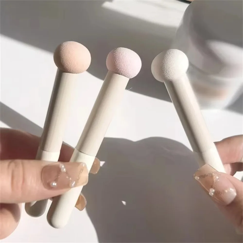 1개 버섯 모양 스펀지 컨실러 브러시 쉽게 청소 가능 다크서클 커버 메이크업 브러시 매니큐어 액세서리 도구