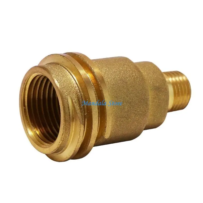 U2JC Brass Coupling 1/4 Male Thread Propane Gas Line Accessory Simple Installs