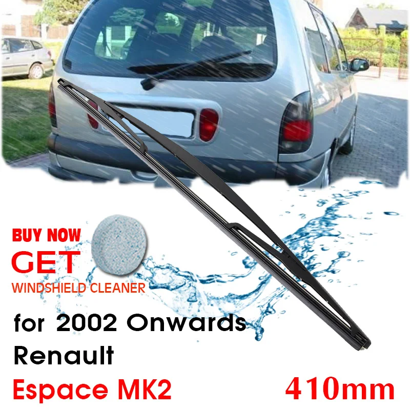 

BROSHOO Car Rear Wiper Blades Back Windscreen Wiper Arm For Renault Espace MK2 (2002 Onwards) 410mm,Windshield Auto Styling