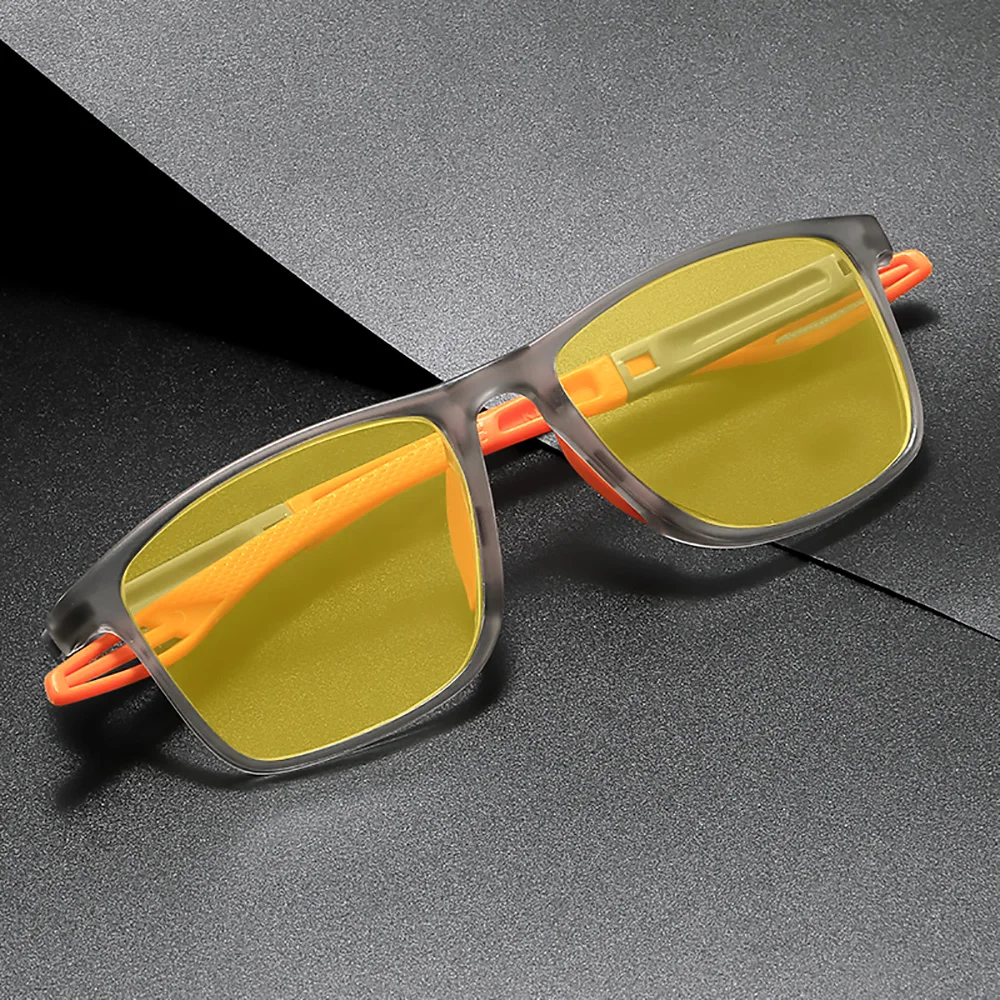 Night Vision Anti Blue Rays Computer Glasses Men Vintage Square Frame Gaming Glasses Women Anti Eyestrain Light Blocking Eyewear