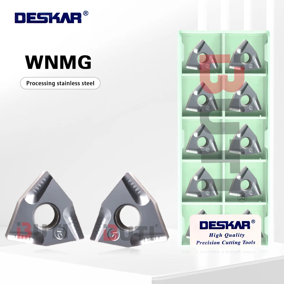 

DESKAR 100% Original Turning Tools WNMG080404R-VF 080404L-VF 080408R-VF 080408L-VF Numerical Control Lathe Carbide Inserts Tool