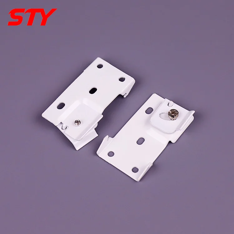 

50 шт., оптовая продажа, аксессуары для штор с электроприводом, кронштейн с двойной ячейкой и S-рейками, умный цифровой электронный пластиковый материал