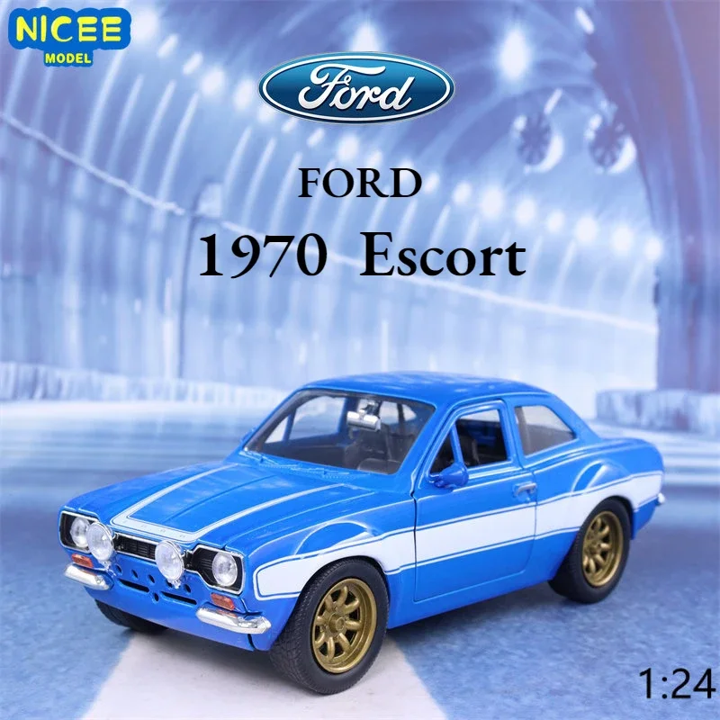 

1:24 Brian’s 1970 Ford Escort High Simulation Diecast Car Metal Alloy Model Car Children's toys collection gifts J17