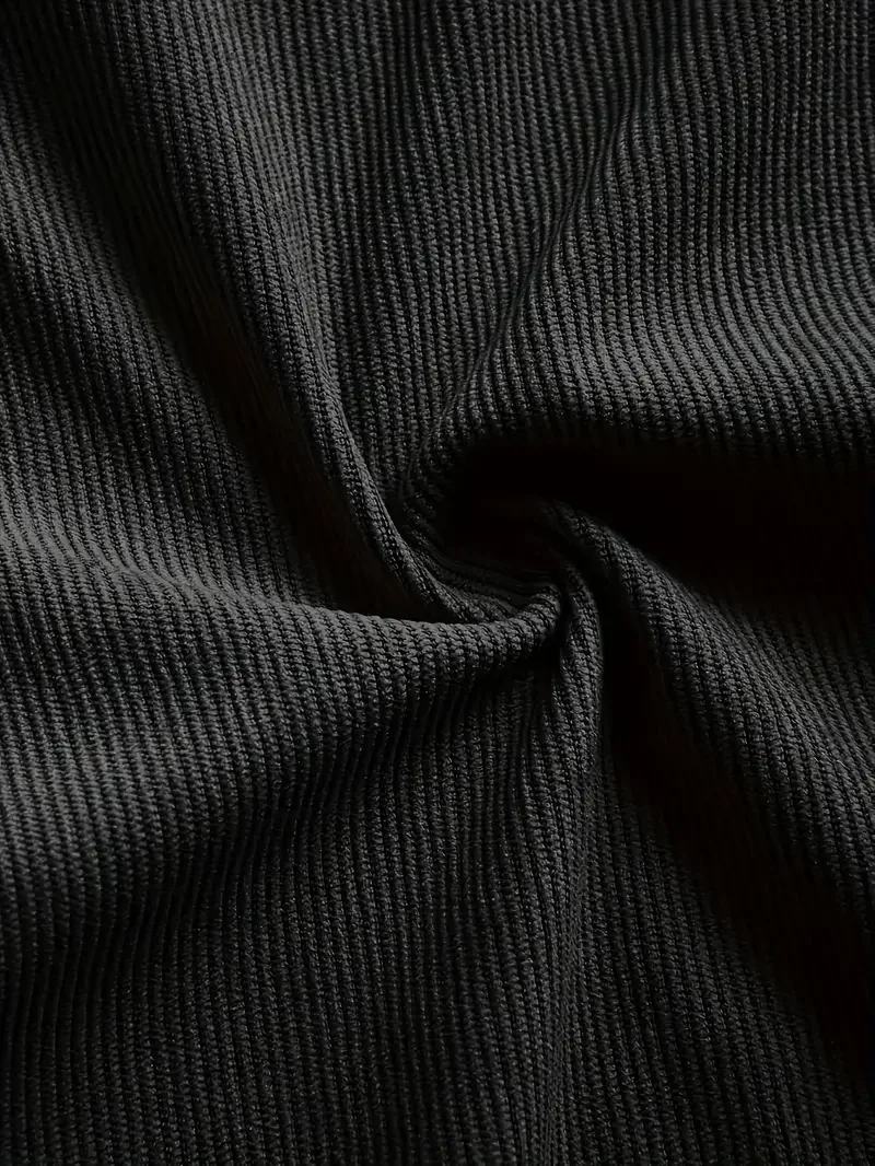 Immagine 6: Camicia in velluto a coste da uomo, nuova collezione primavera autunno 2026, casual con colletto a revers, vestibilità ampia, giacca alla moda, leggera, per tutti i giorni, streetwear, capo esterno