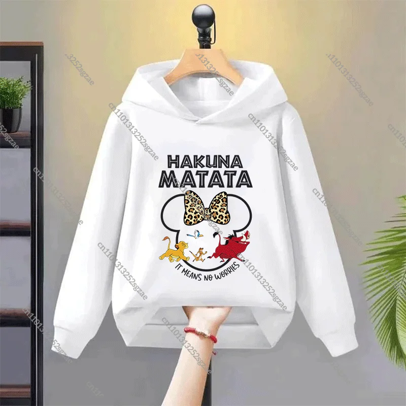 

Adorable 2025 New Style Lion King Disney Cartoon Cute Comfortable Sweatshirt for Boys and Girls Kids Fashionable and Cozy Hoodie