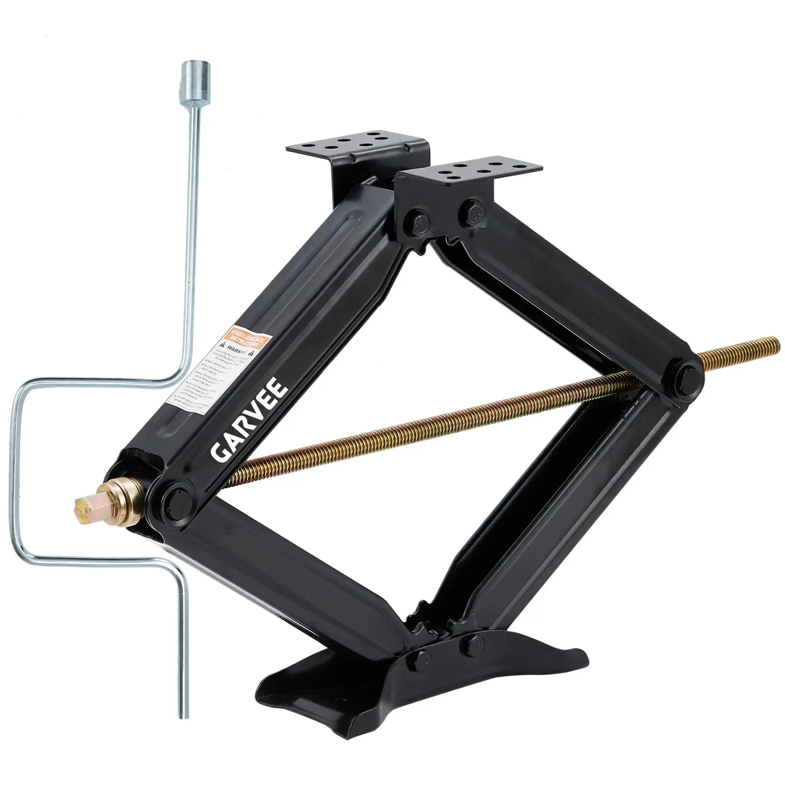 

7500LB Heavy Duty RV Scissor Jack 24 Inch Leveling Stabilizer With Crank Handle For Camper Travel Trailer Auto Repair