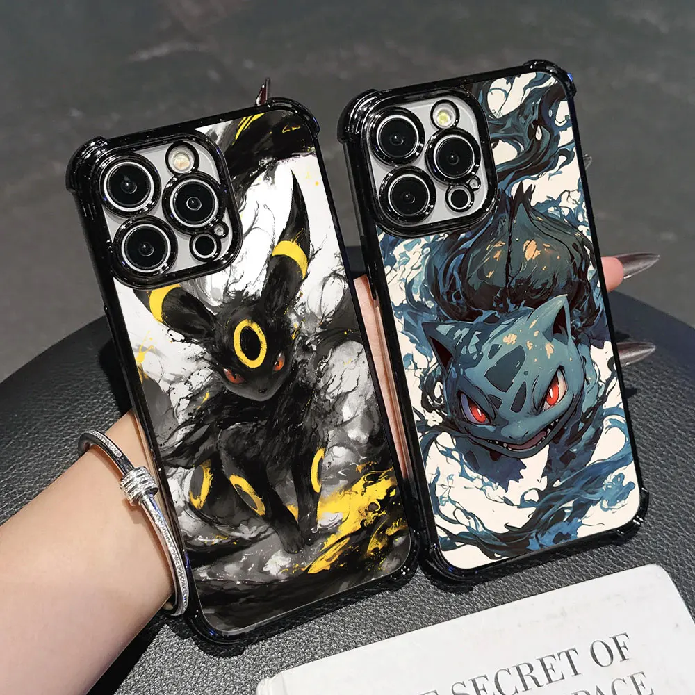 Case For Xiaomi Redmi 12C 13C 14C 15C 15A Note 15 14 Pro Plus 13 12 11 Pro 5G Cover P-Pokemons Umbreons Bulbasaurs Gengars Draw view 2