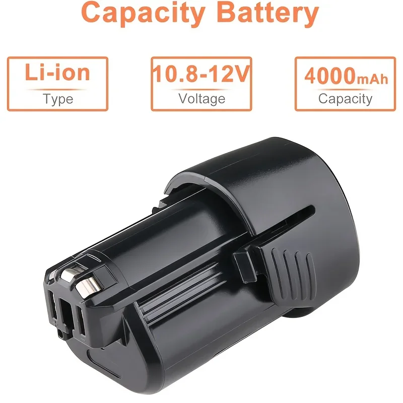 

12V/10.8V 6000mAh For Bosch BAT411 Battery Li-ion Rechargeable Battery BAT411A BAT412 BAT412A BAT413 BAT413 Battery Charger
