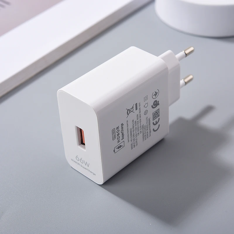 6A 66W EU US Super Fast Charger For Honor 50 60 90 100 200 Lite X7a X8a X6b X7b X8b X9b Magic 5 6 Pro Type C USB Charging Cable - náhled 3