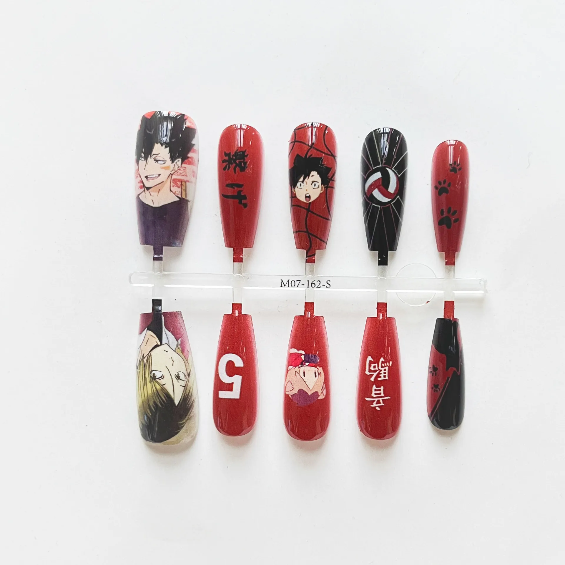 Kozume Kenma Tetsurou Kuroo Tobio Kageyama Oikawa Tooru Shoyo Hinata Fake Nails Cute Volleyball Anime False Nail Accessories